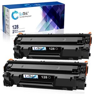 lxtek compatible toner cartridge replacement for canon 128 crg128 to use with imageclass d530 d550 mf4570dw mf4570dn mf4770n faxphone l190 l100 printer tray (black, 2 pack)