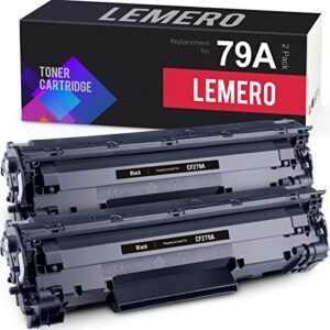lemero compatible toner cartridge replacement for hp 79a cf279a to use with laserjet pro m12w m12a mfp m26nw m26a (black, 2-pack)