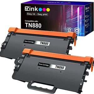 E-Z Ink (TM) Compatible TN880 Super High Yield Toner Cartridge Replacement for Brother TN880 TN-880 TN 880 MFC-L6900DW HL-L6200DW MFC-L6700DW MFC-L6800DW HL-L6200DWT HL-L6300DW Printer（2 Black）