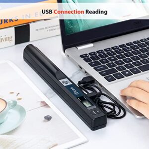 Portable Scanner iSCAN 900 DPI A4 Document Scanner Handheld for Business, Photo, Picture, Receipts, Books, JPG/PDF Format Selection, with 16G SD Card