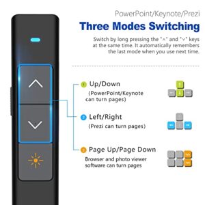 NORWII N26 Red Laser Pointer Presentation Clicker, 330FT Wireless Presenter Remote PowerPoint Clicker for Presentation Pointer Presenter PPT Clicker for Computer Laptop, Laser Pointer Cat Toy