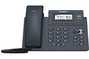 yealink t31p ip phone, 2 voip accounts. 2.3-inch graphical display. dual-port 10/100 ethernet, 802.3af poe, power adapter not included (sip-t31p)