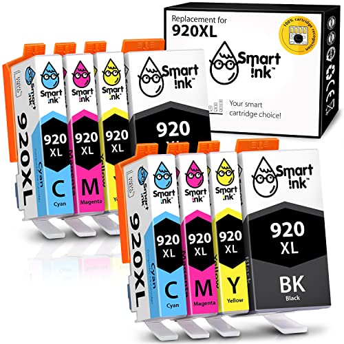 Smart Ink Compatible Ink Cartridge Replacement for HP 920 XL 920XL (2BK & 2C/M/Y 8 Pack Combo) to use with HP Officejet 6000 6500 6500A 7000 7500A 7500