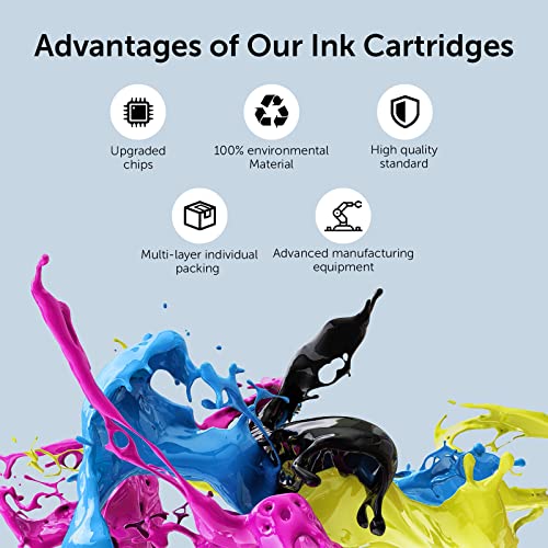 PCMJET 934XL and 935XL Ink Cartridges Compatible for hp 934 935 Combo Pack Work with Officejet Pro 6830 6230 6835 6812 6815 6820 6220 6800