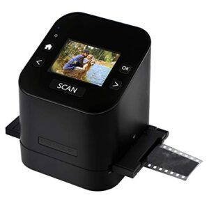 magnasonic all-in-one film & slide scanner, high resolution 22mp, converts 35mm/110/126/ super 8/8mm film & 135/110/126 slides into digital jpeg, 2.4″ lcd screen, built-in memory, fast scanning (fs52)