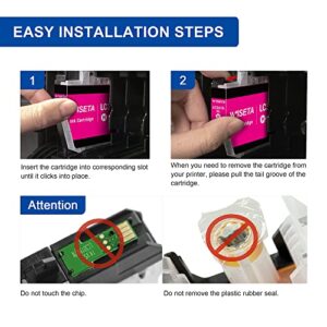 LC3013 4PKS High Yield Compatible Ink Cartridge Replacement for Brother LC3013 LC3011 LC-3013 Compatible with MFC-J895DW MFC-J491DW MFC-J497DW MFC-J690DW (1 Black, 1 Cyan, 1 Magenta, 1 Yellow)