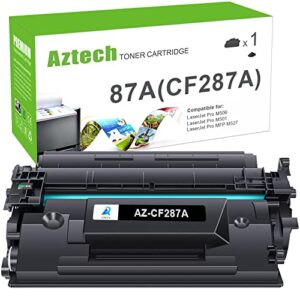 aztech compatible toner cartridge replacement for hp 87a cf287a 87x cf287x hp laserjet enterprise m506 m506dn m506n m506x hp laserjet pro m501 m501dn m527 m527dn printer (black, 1-pack)