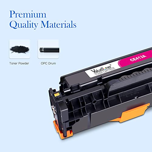 Valuetoner Remanufactured Toner Cartridge Replacement for HP 305A 305X CE410A CE410X CE411A CE412A CE413A for Pro 400 M451dn M451nw M475dn M475dw M451dw M375nw Pro 300 M351A Printer (4-Pack)