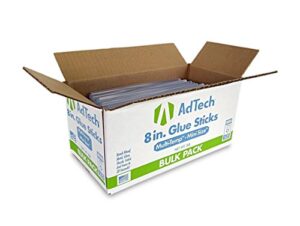 adtech 8 inch mini hot glue sticks, clear