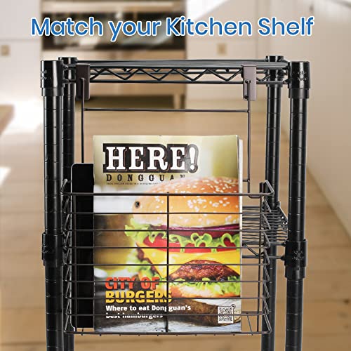 TreeLen 2PK- Kitchen Cabinet Organizer for Cutting Boards Over The Cabinet Organizer Wall Door Mount Foil Holders Rack for Kitchen Bathroom Pantry-Bronze …