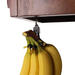 banana bungee black banana holder gadget, made in usa; holds multiple bunches or single bananas