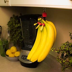 Banana Bungee Black Banana Holder Gadget, Made in USA; Holds Multiple Bunches or Single Bananas