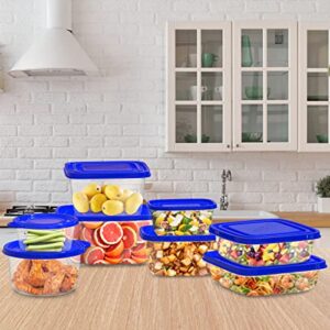 Chef Buddy 54-Piece Food Storage Container Set with Air Tight Lids, pc, Blue