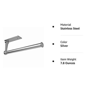 Paper Towel Holder,Paper Towel Holder Under Cabinet Bulk- Self-Adhesive,Paper Towel Holder Wall Mount Both Available in Adhesive and Screws,Stainless Steel Paper Towel Holder Sturdy and Durable