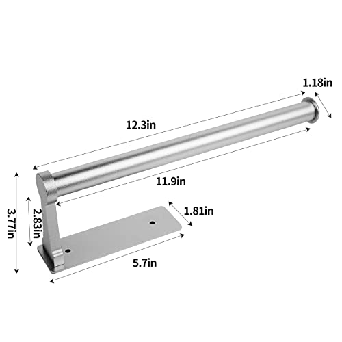 Paper Towel Holder,Paper Towel Holder Under Cabinet Bulk- Self-Adhesive,Paper Towel Holder Wall Mount Both Available in Adhesive and Screws,Stainless Steel Paper Towel Holder Sturdy and Durable