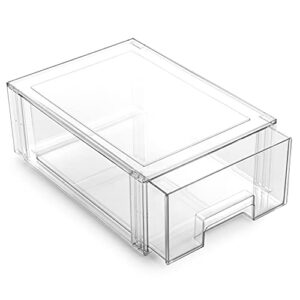 bino | stackable storage drawer | the crate collection | clear storage bins with drawers for pantry shelf organization and storage | fridge organizer | stackable storage bins for organization | large