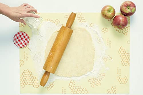 Bee's Wrap - Large Bread Wrap - Made in the USA with Certified Organic Cotton - Plastic and Silicone Free - Reusable Eco Friendly Beeswax Food Wraps