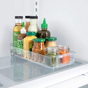 YouCopia RollOut Fridge Caddy, 6" Wide, Pack of 2, Clear