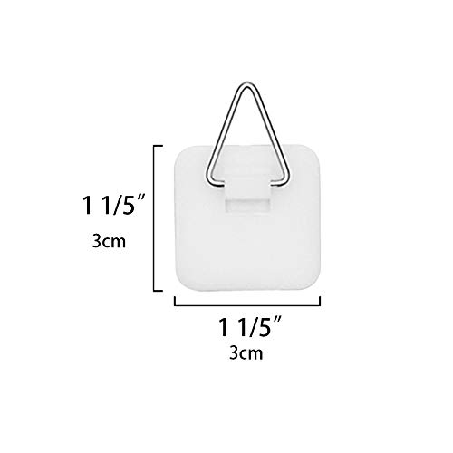 Artliving 1.25 Inch Invisible Adhesive Plate Hanger Set Vertical Plate Holders for the wall (20 pack)