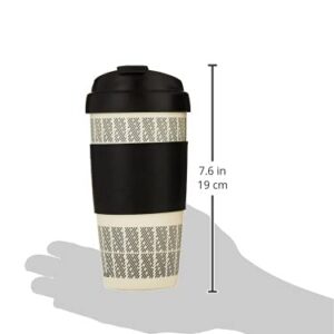 Copco 5237160 Reusable Set of 2 Insulated Double Wall Travel Mugs 16-ounce White/Black