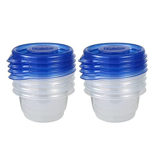 GladWare Mini Food Storage Containers | Small Round Food Containers, Mini Round Food Containers Hold up to 4 Ounces of Food | 4 oz Containers with Lids, 8 Count Set