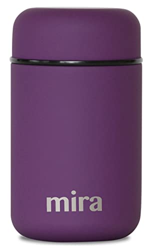 MIRA Lunch, Food Jar - Vacuum Insulated Stainless Steel Lunch Thermos - 13.5 oz - Purple