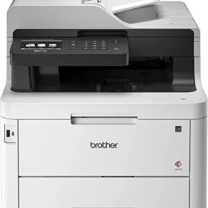 Brother MFC-L3770CDW Wireless Color All-in-One Laser Printer, Auto 2-Sided Printing, 3.7 Inch Color Touchscreen, Print Scan Copy, 30-Sheet Capacity, Bundle with JAWFOAL Printer Cable