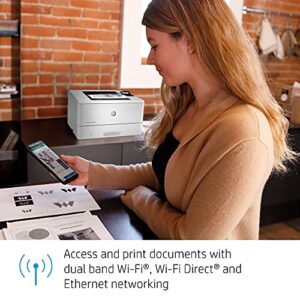 HP LaserJet Pro M404dw Wireless Monochrome Printer with built-in Ethernet & 2-sided printing (W1A56A)