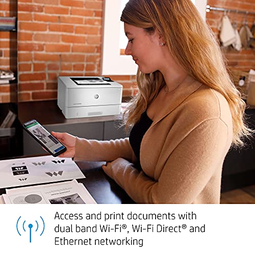 HP LaserJet Pro M404dw Wireless Monochrome Printer with built-in Ethernet & 2-sided printing (W1A56A)