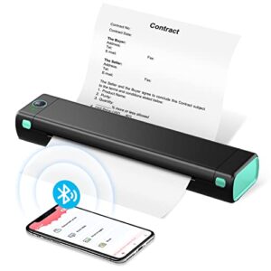 itari portable printer wireless for travel – m08f-letter bluetooth mobile printer support 8.5″ x 11″ us letter, inkless thermal compact printer, compatible with android and ios phone & laptop