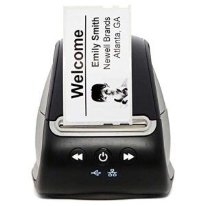 DYMO LabelWriter 550 Turbo Direct Thermal Label Printer, USB and LAN Connectivity - up to 90 Labels Per Minute, 300 dpi, Auto Label Recognition, Monochrome Label Maker, GST Printer Cable, Label Bundle