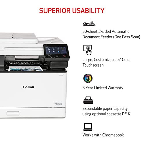 Canon Color imageCLASS MF753Cdw - All in One, Duplex, Wireless, Mobile-Ready Laser Printer with 3 Year Limited Warranty