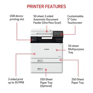 Canon Color imageCLASS MF753Cdw - All in One, Duplex, Wireless, Mobile-Ready Laser Printer with 3 Year Limited Warranty