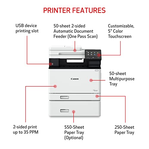 Canon Color imageCLASS MF753Cdw - All in One, Duplex, Wireless, Mobile-Ready Laser Printer with 3 Year Limited Warranty