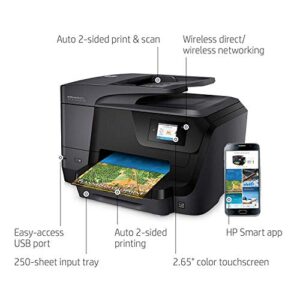 HP OfficeJet Pro 8710 All-in-One Wireless Printer, HP Instant Ink or Amazon Dash replenishment ready (M9L66A), Black