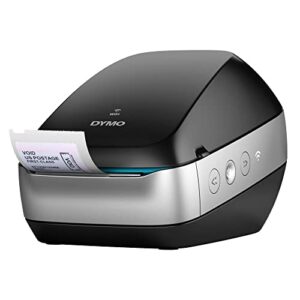 dymo labelwriter wireless label printer, black – usb 2.0 and wi-fi connectivity – 600 x 300 dpi, prints 71 address labels per minute, direct thermal printing technology