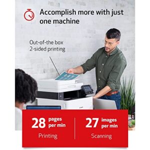 Canon imageCLASS MF741CdwB All-In-One Wireless Color Laser Printer for Business Office, White - Print Scan Copy - 5" Touchscreen, 28 ppm, 600 x 600 dpi, 1GB Memory, Auto 2-Sided Printing, 50-sheet ADF