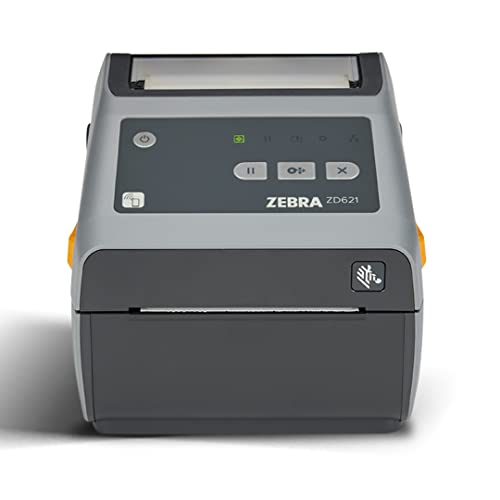 ZEBRA ZD621 Direct Thermal Desktop Printer 203 dpi Print Width 4-inch USB Serial Ethernet ZD6A042-D01F00EZ