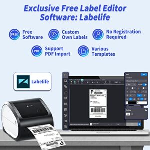 Phomemo Label Printer- Shipping Thermal Printer D520 4x6 Desktop Label Printer for Barcode, Mailing, Address Labels, Postage, Compatible with Shopify, FedEx, Ebay, Etsy