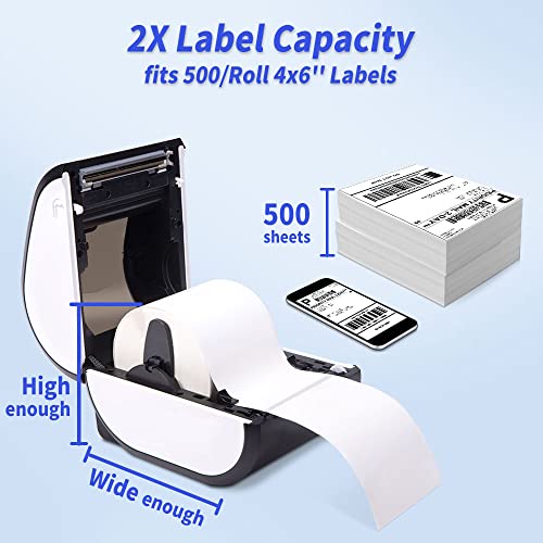 Phomemo Label Printer- Shipping Thermal Printer D520 4x6 Desktop Label Printer for Barcode, Mailing, Address Labels, Postage, Compatible with Shopify, FedEx, Ebay, Etsy