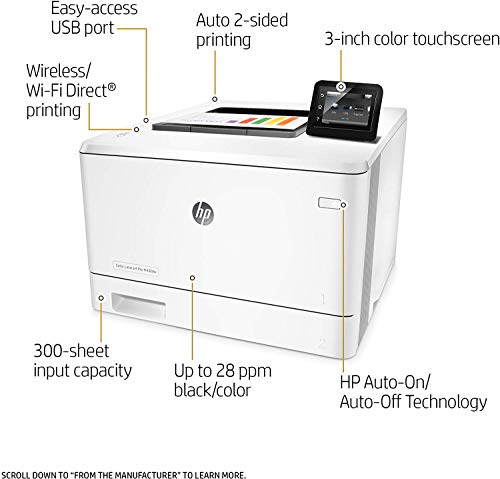 HP Laserjet Pro M452dw Wireless Color Printer, (CF394A)