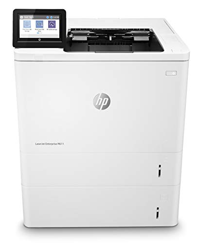 HP LaserJet Enterprise M611x Monochrome Printer with built-in Ethernet, 2-sided printing & extra paper tray (7PS85A) White