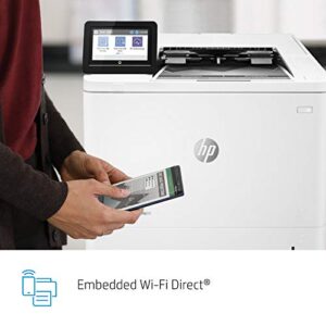 HP LaserJet Enterprise M611x Monochrome Printer with built-in Ethernet, 2-sided printing & extra paper tray (7PS85A) White