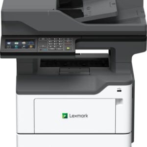 Lexmark MX521de Monochrome All-in One Laser Printer, Scan, Copy, Network Ready, Duplex Printing and Professional Features, Print Speed 46 ppm, Grey, 4.3 inch Touchscreen (36S0800)