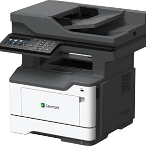 Lexmark MX521de Monochrome All-in One Laser Printer, Scan, Copy, Network Ready, Duplex Printing and Professional Features, Print Speed 46 ppm, Grey, 4.3 inch Touchscreen (36S0800)