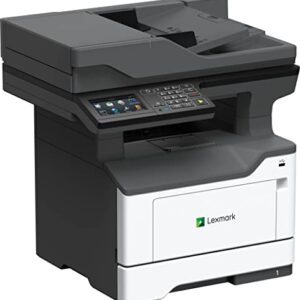 Lexmark MX521de Monochrome All-in One Laser Printer, Scan, Copy, Network Ready, Duplex Printing and Professional Features, Print Speed 46 ppm, Grey, 4.3 inch Touchscreen (36S0800)