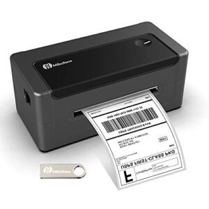 meihengtong thermal label printer – milestone shipping label printer high speed label makers 4×6 label printer compatible with ebay,shopify,ups,amazon,etsy, support windows&mac (gray)