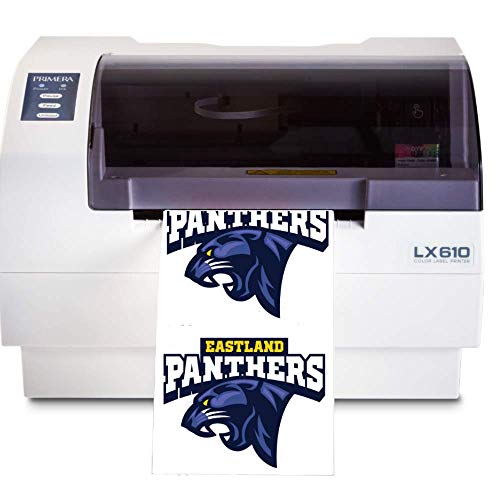 Primera LX610 Color Inkjet Label Printer with Plotter Cutter 74541 - Print and Cut Any Label Shape or Size in One Machine. Prints Up to 5 Inches Wide