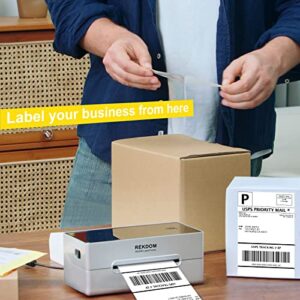 REKDOM Wireless Shipping Label Printer - 4x6 Thermal Label Printer with WiFi Connectivity - Work for Windows, Mac, Android, iPhone - Compatible with Amazon, Ebay, Shopify, Pirate Ship, Shippo etc