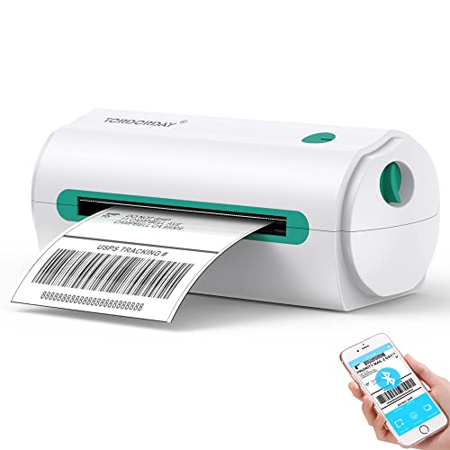 Tordorday Bluetooth Shipping Label Printer Work with App Elabel 4x6 Bluetooth Thermal Label Printer for Shipping Packages, Compatible with USPS, Shopify, Amazon, Ebay, FedEx